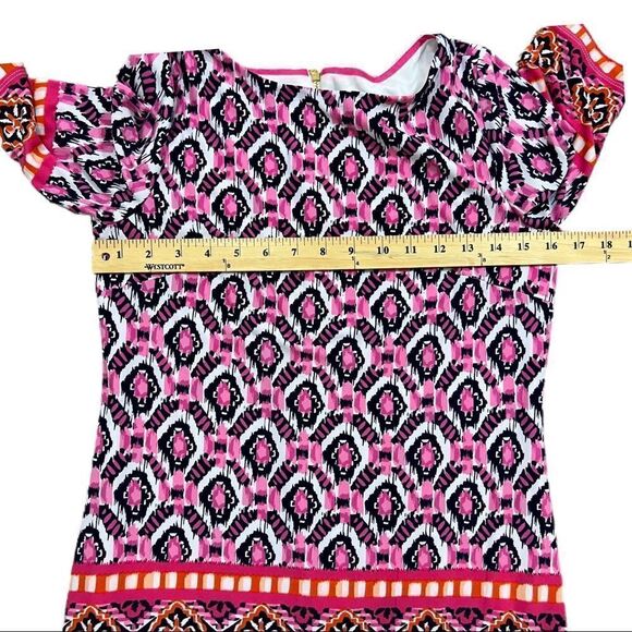 Eliza J Bright Pink Geometric Print Dress. Fully Lined. Size 4. Great Condition! - Picture 12 of 12